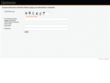 Tablet Screenshot of login.weblator.com